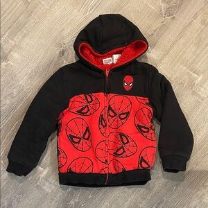 Marvel Spider-Man Kids Hoodie - Black & Red Design